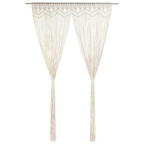 vidaXL Cortina de macram&eacute; algod&oacute;n 140x240 cm