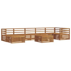 vidaXL Juegos de sof&aacute;s 8 pcs Natural Madera de Acacia S&oacute;lida