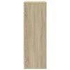 vidaXL Aparador con LED madera de ingeniería roble Sonoma 38x34x100 cm