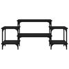 vidaXL Mueble para TV madera contrachapada negro 117x35x52 cm