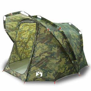 vidaXL Tienda de pesca para 4 personas impermeable camuflaje
