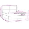 vidaXL Cama box spring con colch&oacute;n terciopelo rosa 180x200 cm