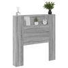 vidaXL Cabecero Gris Sonoma 100 x 16,5 x 103,5 cm Madera de ingenier&iacute;a