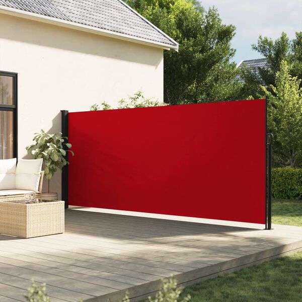 vidaXL Toldo lateral retr&aacute;ctil rojo 180x500 cm