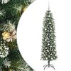 vidaXL &Aacute;rbol Navide&ntilde;o Artificial Delgado Verde y blanco 180 cm