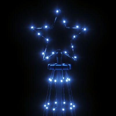 vidaXL Árbol de Navidad cónico 1134 LED azul 230x800 cm