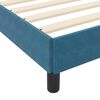 vidaXL Cama tipo Box Spring con colch&oacute;n Azul Oscuro 120 x 200 cm tela