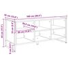 vidaXL Armario para Zapatos Madera Vieja 60 x 35 x 44 cm