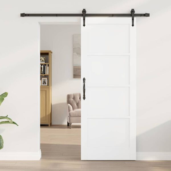 vidaXL Puerta Corredera ORKDAL 78 x 202 cm Madera de pino macizo