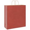 vidaXL Bolsas de papel con asas 250 uds rojo 45x17x48 cm