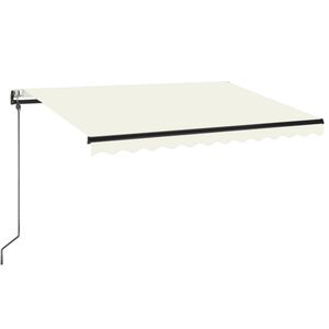 vidaXL Toldo retr&aacute;ctil autom&aacute;tico crema 350x250 cm