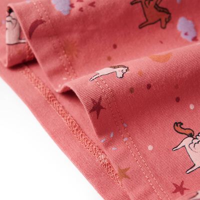 Pijama infantil de manga larga rosa 104