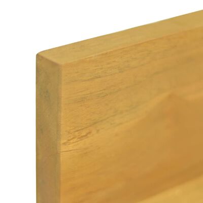 vidaXL Estantes de pared 2 unidades madera maciza de teca 110x10x10 cm