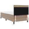 vidaXL Cama tipo Box Spring Capuchino 90 x 200 cm Cuero sint&eacute;tico