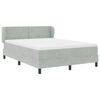 vidaXL Cama tipo Box Spring Gris claro 140 x 200 cm Terciopelo