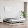 vidaXL Estructura de cama sin colch&oacute;n gris claro 180x200cm king tela