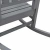 vidaXL Silla mecedora de jard&iacute;n Gris Claro 92 x 70 x 108cm HDPE