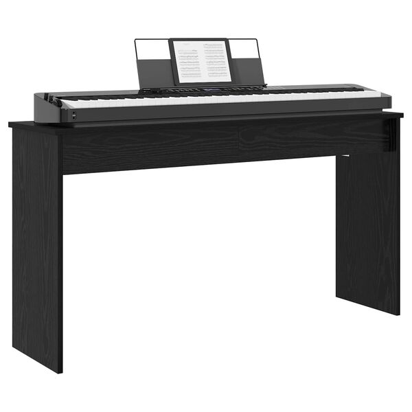 vidaXL Soporte para teclado Roble Negro 120 x 32 x 64 cm