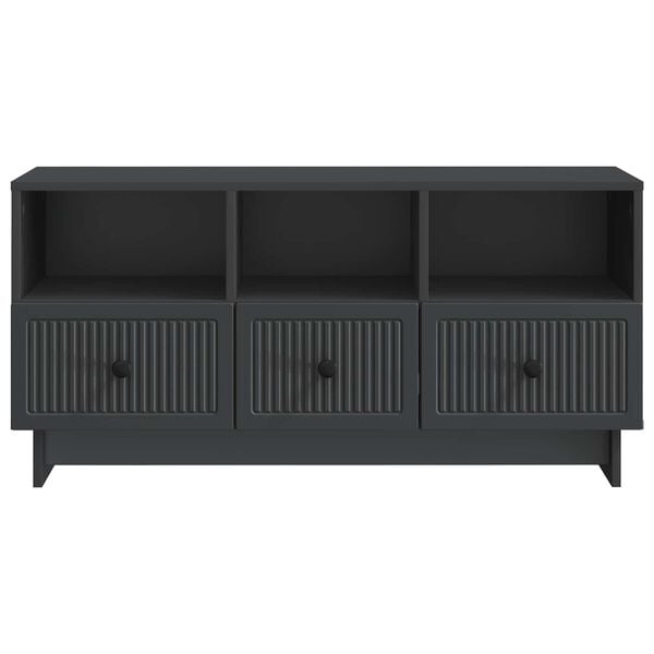 vidaXL Mueble de TV Negro 102 x 34,5 x 50 cm Madera de Ingenier&iacute;a