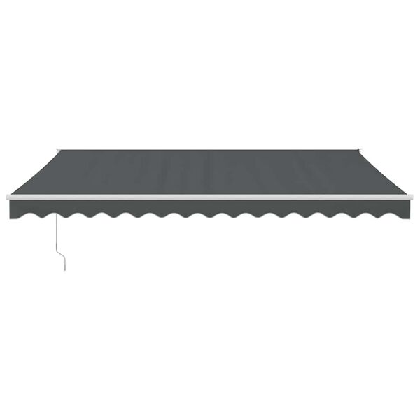 vidaXL Toldo retr&aacute;ctil autom&aacute;tico gris antracita 4x3 m