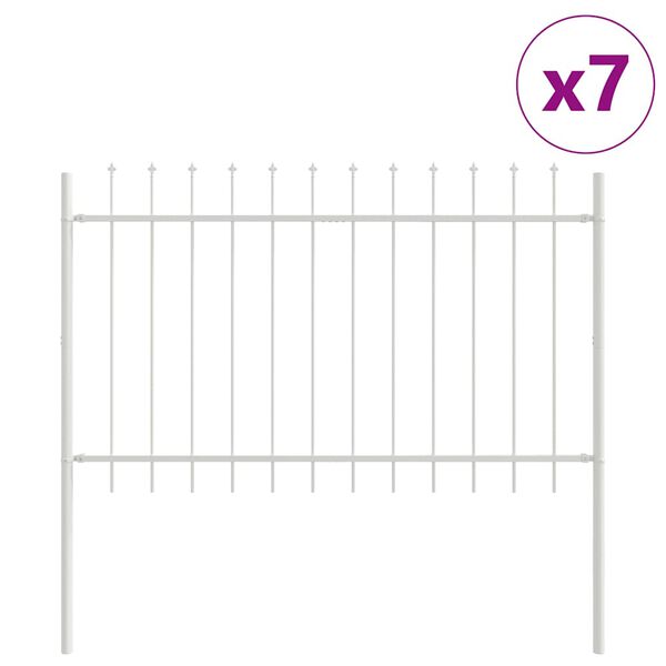 vidaXL Valla de Jard&iacute;n 7 pcs 11,9 x 1,2 m