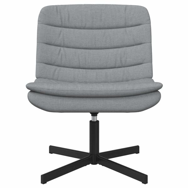 vidaXL Silla giratoria Gris Claro 63 x 75 x 76 cm tela