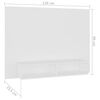 vidaXL Mueble de TV de pared madera contrachapada blanco 120x23,5x90cm