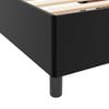 vidaXL Estructura de cama con colch&oacute;n Negro 90 x 200 cm tela