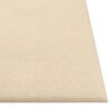 vidaXL Paneles de pared 12 uds tela color crema 30x30 cm 1,08 m²