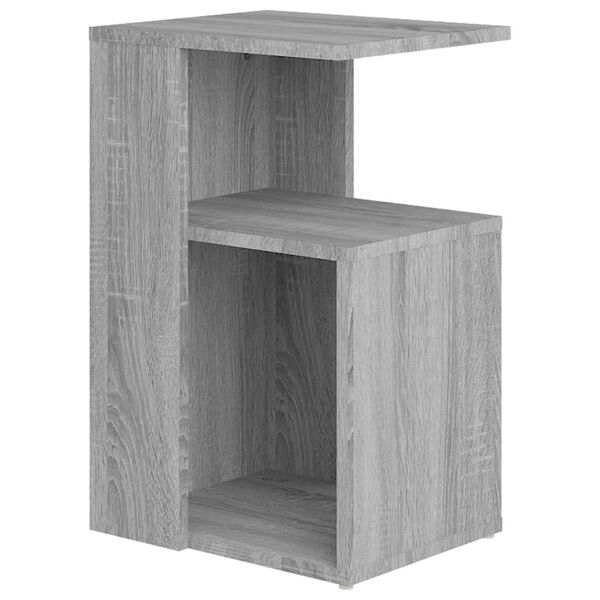 vidaXL Mesa auxiliar madera contrachapada gris Sonoma 36x30x56 cm