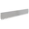 vidaXL Borde de C&eacute;sped 20 pcs 103 x 20 cm Acero Plateado