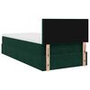 vidaXL Cama otomana con colch&oacute;n 120x190 cm terciopelo verde oscuro