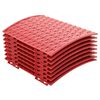 vidaXL Faldade&aacute;rboldeNavidad Rojo &Oslash; 65 x 24 cm Pl&aacute;stico
