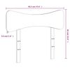 vidaXL Cabecero de cama madera maciza de pino marr&oacute;n cera 90 cm