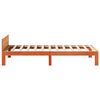 vidaXL Estructura de cama sin colch&oacute;n madera de pino marr&oacute;n 90x200 cm