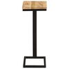vidaXL Mesitas auxiliares 2 uds madera mango rugosa 31,5x24,5x64,5 cm