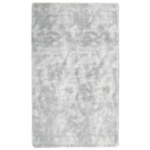 vidaXL Alfombra de pelo largo NAVARRA gris plata 60x100 cm poli&eacute;ster