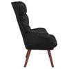 vidaXL sill&oacute;n Negro 69 x 74 x 93 cm Cuero artificial