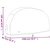 vidaXL Cubiertas para bicicletas 2 uds tela Oxford 190T 200x85x110 cm