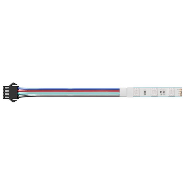 vidaXL Tira LED 4 pcs Negro y 150 cm Cobre y pl&aacute;stico