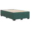 vidaXL Estructura cama sin colch&oacute;n terciopelo verde oscuro 120x200 cm