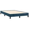 vidaXL Cama box spring con colch&oacute;n terciopelo azul oscuro 120x190 cm