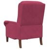 vidaXL sillón Rojo vino tinto 76 x 94 x 102 cm Terciopelo