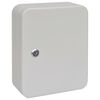 vidaXL Caja de Llaves con cerradura Marfil 20 x 7,5 x 25 cm Acero