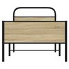 vidaXL Estructura de cama sin colchón 75x190 cm madera roble Sonoma