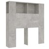 vidaXL Mueble cabecero gris hormig&oacute;n 100x18,5x102,5 cm