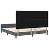 vidaXL Cama tipo Box Spring Gris oscuro 180 x 200 cm Terciopelo