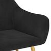 vidaXL Sillas de comedor 4 unidades terciopelo negro