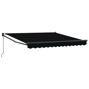vidaXL Toldo retr&aacute;ctil Negro 300 x 250 x 165 cm