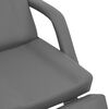 vidaXL Sillón de salón de belleza cuero sintético gris 180x62x78 cm